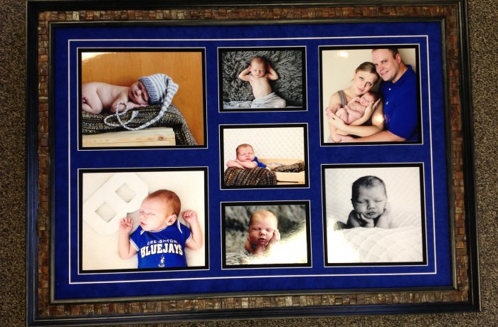 Baby Photo Collage Framed