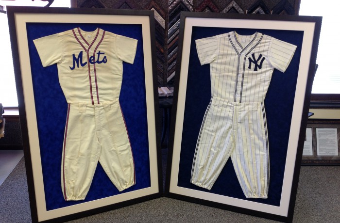 Custom Framed Baseball Jerseys from the 50’s