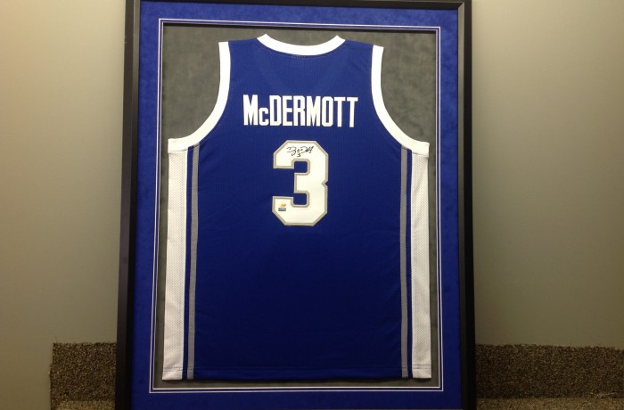 Custom Framed Jersey with Suede Mats