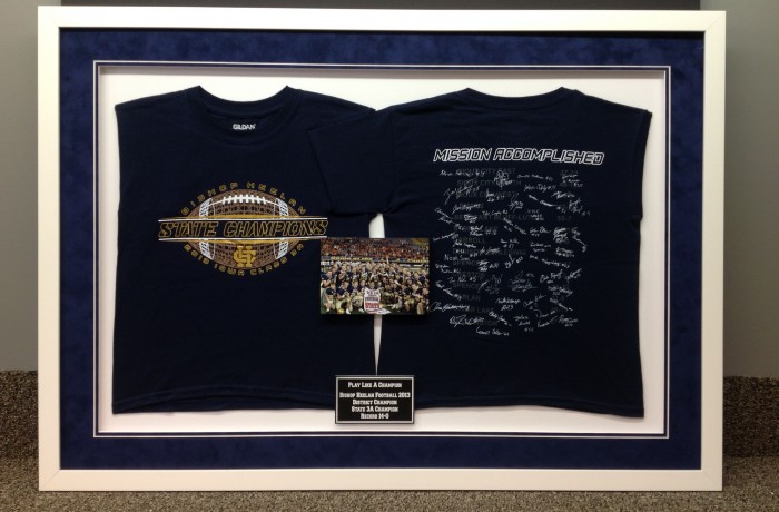 Front and Back T-Shirts Framed