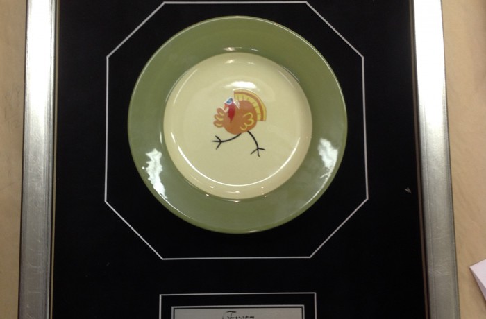 Plate Custom Framed