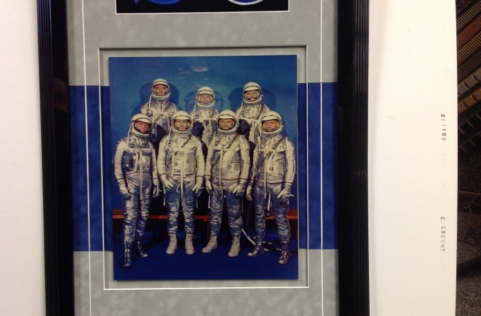 Space Program Items Custom Framed