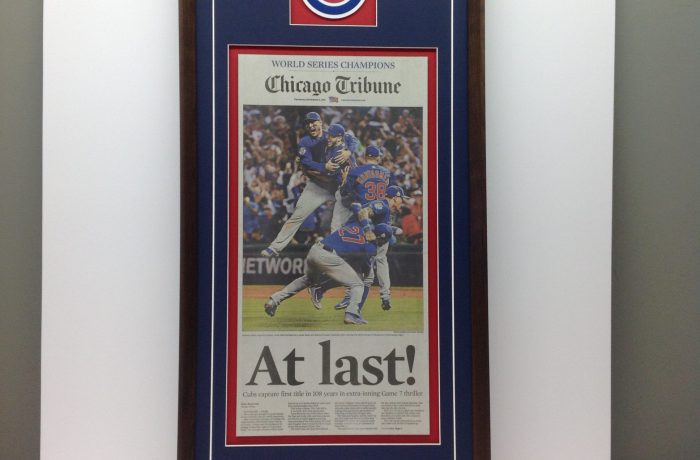 Chicago Tribune Newspaper Framed