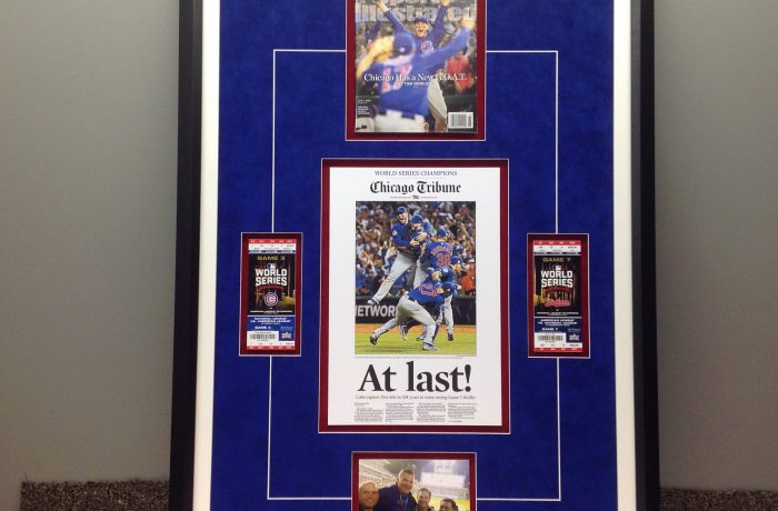 Chicago Cubs Framed Collage