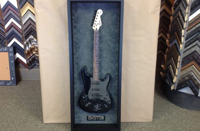 Framed Led Zeppelin Guitar