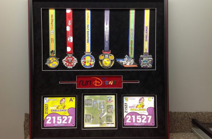 Running Medals Framed