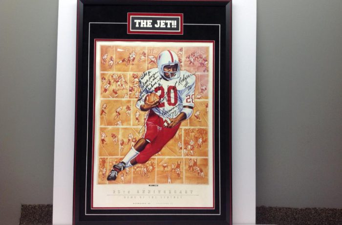 Johnny the “Jet” – Framed Print with Engraved Plate