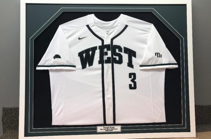 Baseball Jersey with Engraved Plate