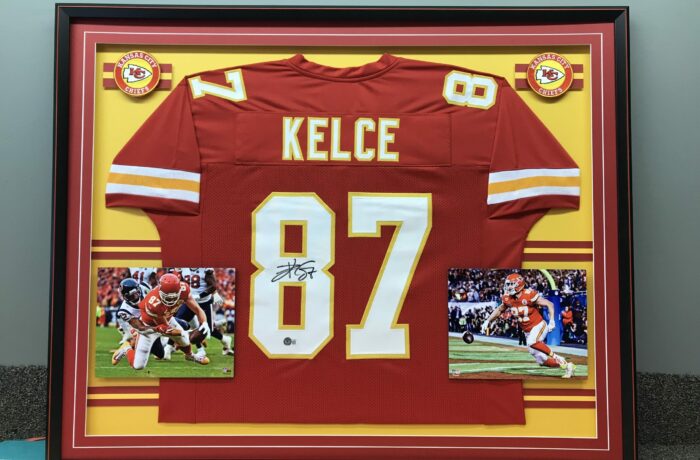 Kelce Framed Jersey