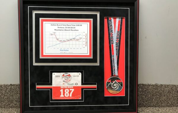 Marathon Items Framed