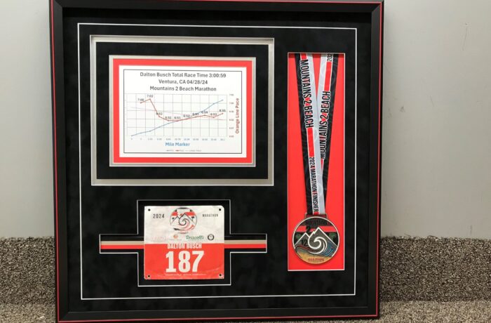 Marathon Items Framed