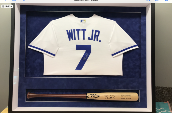 Witt Jr. Jersey and Baseball Bat