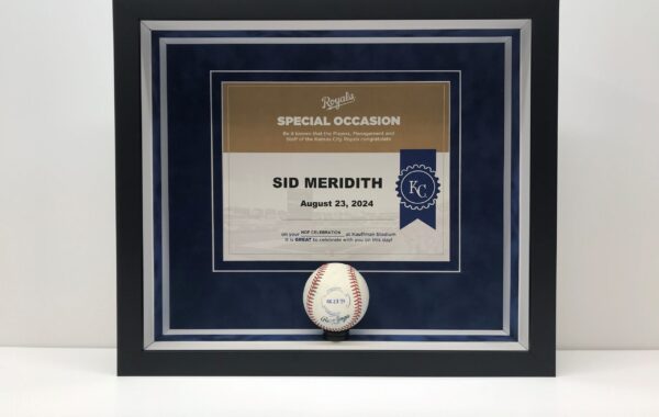 Baseball and Certificate