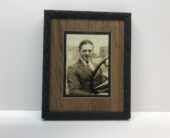 Photo Framed with Wood Looking Mat