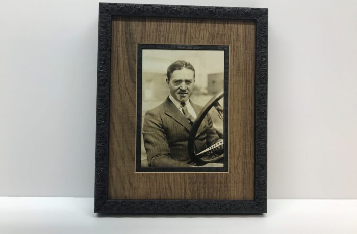 Photo Framed with Wood Looking Mat