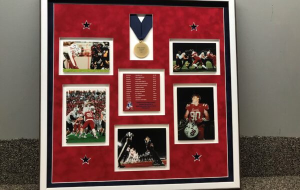 High School Football Photos and Medal